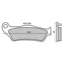Bremsbeläge vorne RMS für