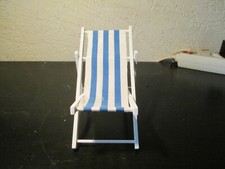 Maritime Deko Liegestuhl Sonnenliege aus Holz