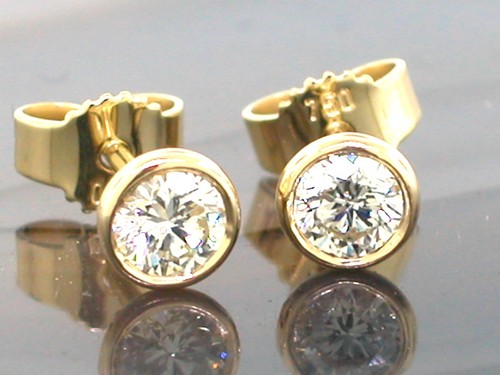 Brillant ohrstecker 750 - brillant,