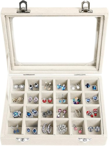 Schmuckvitrine mit glasdeckel - schmuckvitrine,