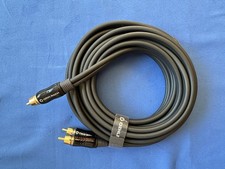 Oehlbach BOOOM! Subwoofer Y-Cinch Kabel 5m Schwarz 24 Karat vergoldet OFC Kupfer