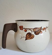 Braun & Kemmler Emaille Milchtopf HERBSTLAUB Topf, Thermoboden, 2 Liter, Top!