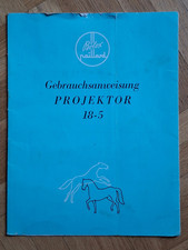 Bolex Paillard Gebrauchsanweisung Bedienungsanleitung Projektor 18-5