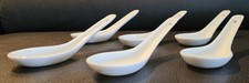 6 Stück Amuse Gueule Löffel - Chinesischer Löffel - Weiss - PORZELLAN