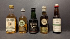 5x Miniaturflasche Whisky - Set Z238 Long John Ushers Scotch - minibottle ?