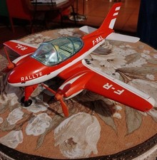JOUSTRA - Modellflugzeug F-R RAL RALLYE - 70er Jahre Blechspielzeug - Frankreich