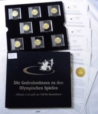 Mappe mit den Gedenkmünzen zu den olympischen Spielen Peking China 2008