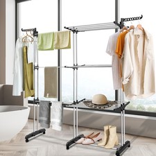 Turm Wäscheständer Kleiderständer Garderobenständer Offener 170x150x63cm