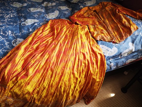 Hippiekleid 2tlg m jacke - hippiekleid,