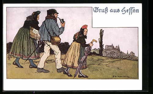 Künstler otto ubbelohde - künstler-ak,