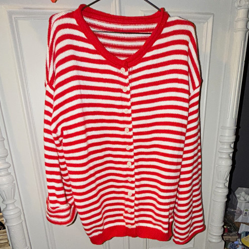 Damen strickpullover rot weiß - damen,