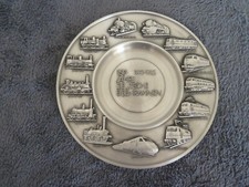 Zinnteller  - 150 Jahre Deutsche Eisenbahn  ca. 20 cm