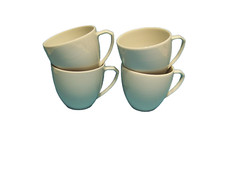 Friesland "Ecco Weiß" 4 x Kaffee - Obertasse 0,19 Liter, mit geringen Fehlern