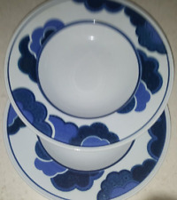 V&B ♥ VILLEROY & BOCH ♥ BLUE CLOUD 2x Suppenteller Pasta Salat Teller tief Ø23,5
