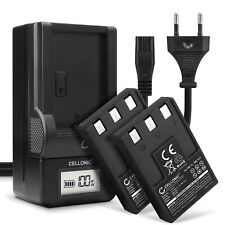 2x Ersatz Akku für Canon PowerShot S100 Digital ELPH 830mAh + Ladegerät