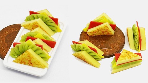 Puppenhaus braune sandwiches - puppenhaus,
