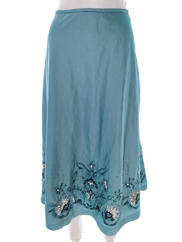 Boho party midi rock blau - party,