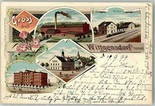 13640324 - 9127 Wittgensdorf Rathaus Faerberei Bahnhof Schule Chemnitz