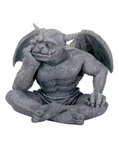 Träumende gargoyle figur mit - träumende,