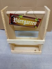 Holz Bierträger für 6 Flaschen Bierhalter Flaschenträger Männerhandtasche