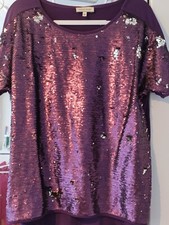 SARAH KERN-DESIGNER-PAILLETTEN BLUSE-GR 40