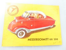 Original Prospekt MESSERSCHMITT Kabinenroller KR 200 6 Seiten aus 1955