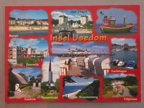 Ansichtskarte insel usedom - ansichtskarte,