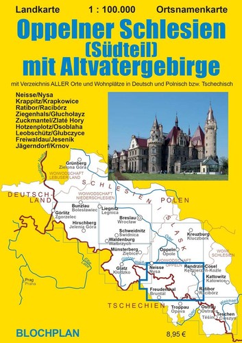 Landkarte oppelner schlesien - landkarte,