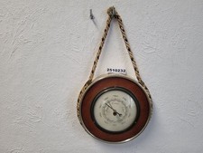 Barometer mit Seilaufhängung Förster 60er Jahre Messing Holz vintage #2510232