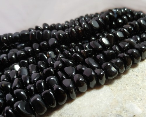 Onyx perlen abgerundete - onyx,
