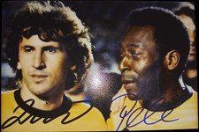Pele + Zico - Autogramm Repro