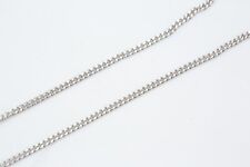 Goldkette 585 Weißgold 14 K filigran Flachpanzerkette 50 cm Ø 1,2 mm 2,50 g