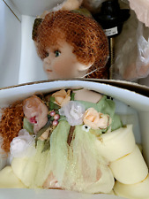 Lichtfantasien Porzellan Puppenlampe Sammlerpuppe Blumenkleid Neu No. 182851