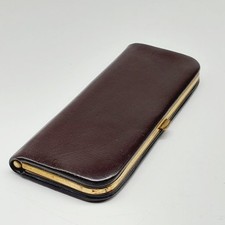 Vintage Braun Leder Etui Für