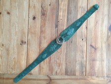 Trachtengürtel Dirndl Oktoberfest grün Wildleder Gürtel Dirndlgürtel Vintage