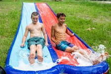 7.5M Wasserrutsche Für Kinder Ab 5 Jahren Wasserspielzeug Den Garten Outdoor Neu