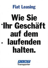 1991 PROSPEKT FIAT NUTZFAHRZEUGE / TRANSPORTER LEASING - 09/91
