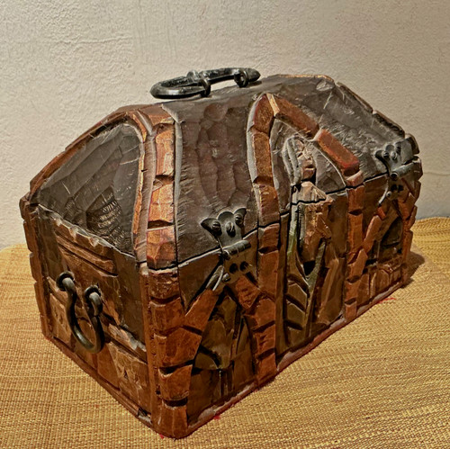 Vintage massiv mini truhe - vintage, mini-truhe