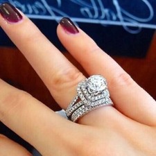 Weißer Moissanit 3,20 kt