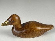 Holz Figur Ente 14 cm. -