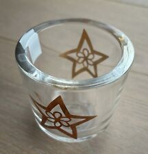 Kerzenhalter Kerzenständer Kerze Teelicht v. Leonardo Glas m. goldenem Stern