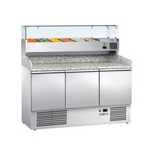 GGM Gastro Pizzakühltisch ECO - 1400x700mm - mit 3 Türen - inkl.