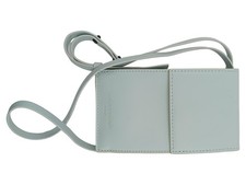 Liebeskind Berlin Handytasche Leder Damen Blau Logo Uni 18x10cm