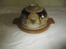 Kohler  Biel  - keramik Käseglocke mit Holzteller