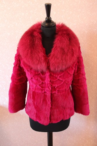 Pelzjacke kaninchenfell pink - pelzjacke,