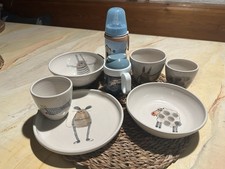 Impressionen Handmade Kinder Gedeck Teller Tassen Getöpfert Geschirr Set Neu