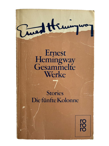 Ernest hemingway werke band - ernest,