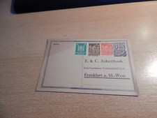 Alte  Werbe  AK    F   &  C Achenbach  Frankfurt  a. M.
