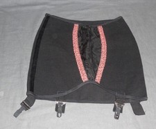 Vintage strammes schwarzes  Strapsmieder, Hüfthalter,
