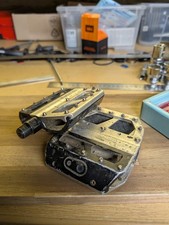 Crank Brothers 50/50 Platform Pedal Schwarz Silber Rot MTB Retro Oldschool